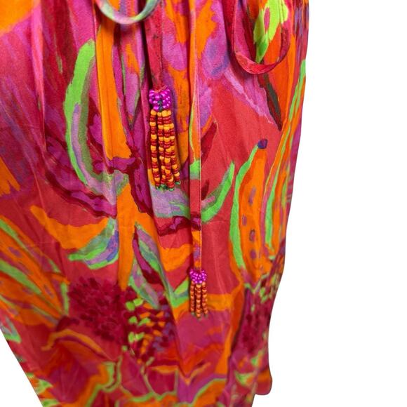 NEW Farm Rio Tropical Print Midi Maxi Dress Cutout Sleeveless Size Small $225 - Picture 11 of 16